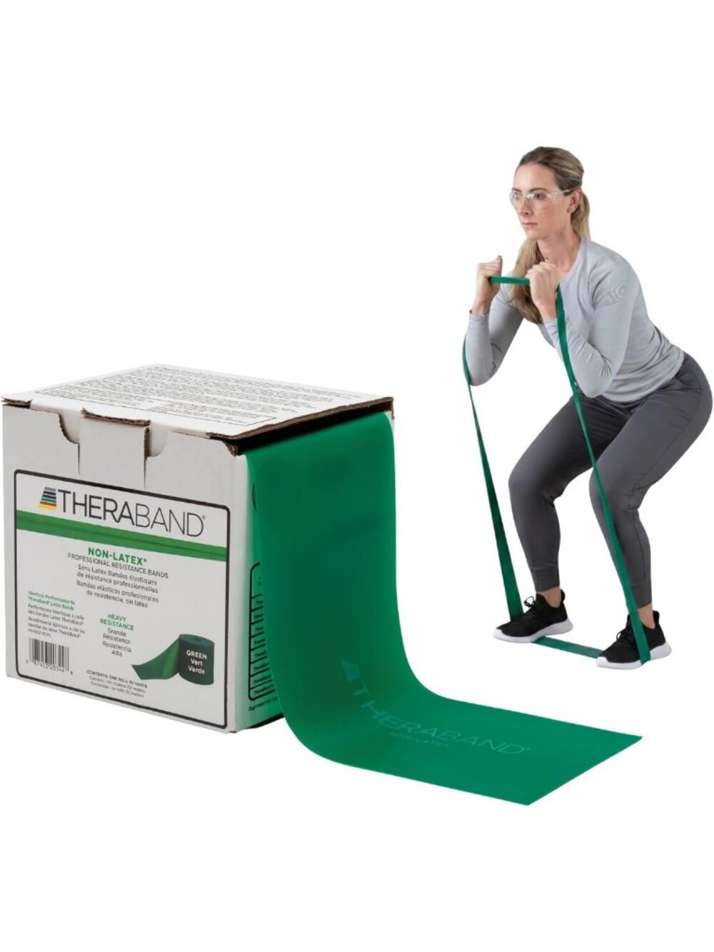 Max Resistance Band Roll - 25 Yards, Latex-Free Elastic for Exercise, Yoga